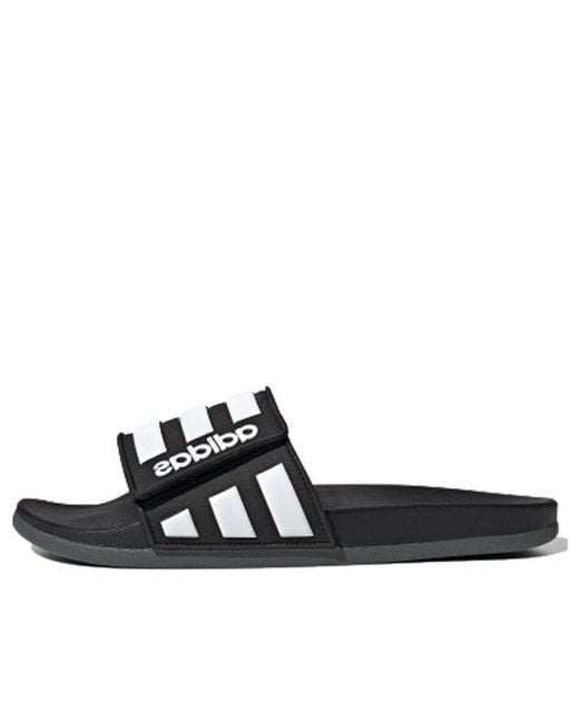 Adidas Black Adilette Comfort Adj for men