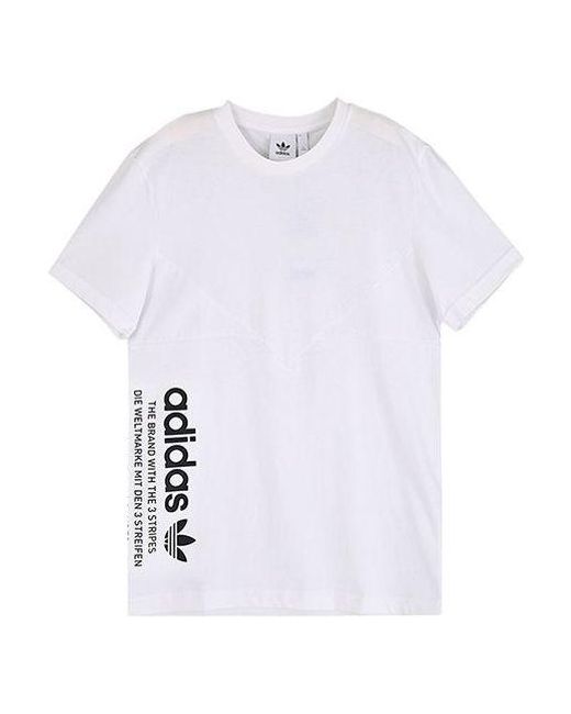 Adidas White Originals Nmd Alphabet Logo Short Sleeve for men