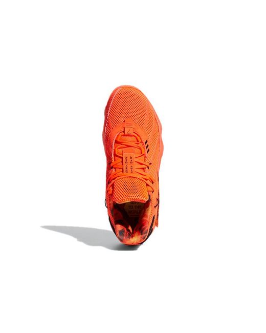 Adidas Orange Dame 7 'Fire Inside' for men