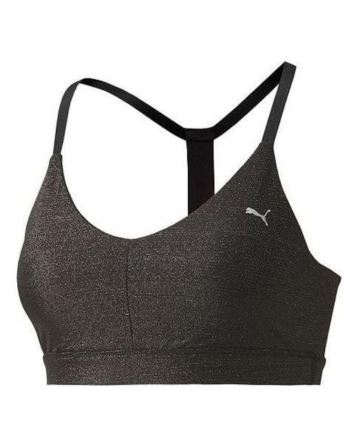 PUMA Black (Wmns) Low Impact Strappy Training Bra