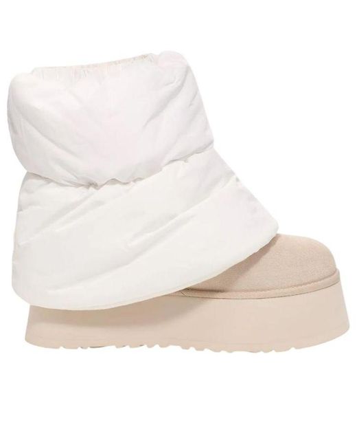 Ugg White (Wmns) Classic Mini Dipper Puffer Boots Ceramic'