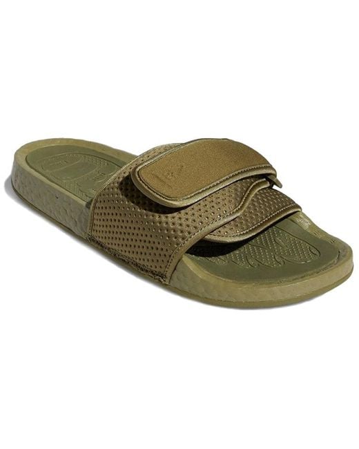 Adidas Green X Pharrell Boost Slides Cargo' for men