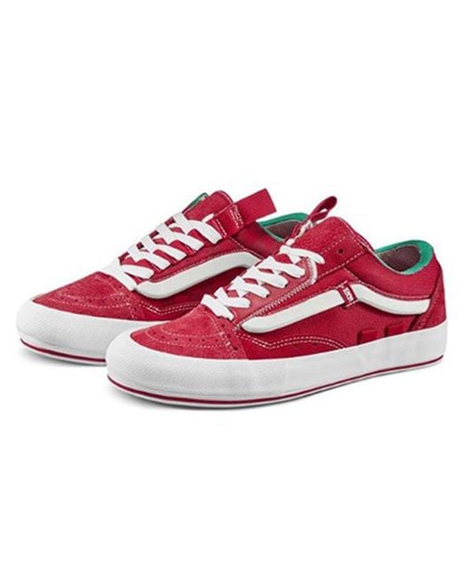 Vans Red Old Skool Cap Lx 'Regrind' for men
