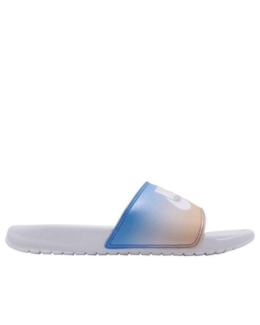 Nike Blue (Wmns) Benassi Jdi Print Slide Hyper Royal'