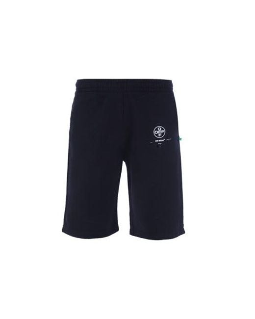 Off-White c/o Virgil Abloh Blue C/O Virgil Abloh Diag Stencil Sweatshorts for men