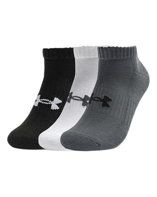 Under Armour Black Core No Show Socks (3 Pack)