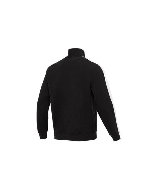 PUMA Black Team Badge Zipper Jacket for men