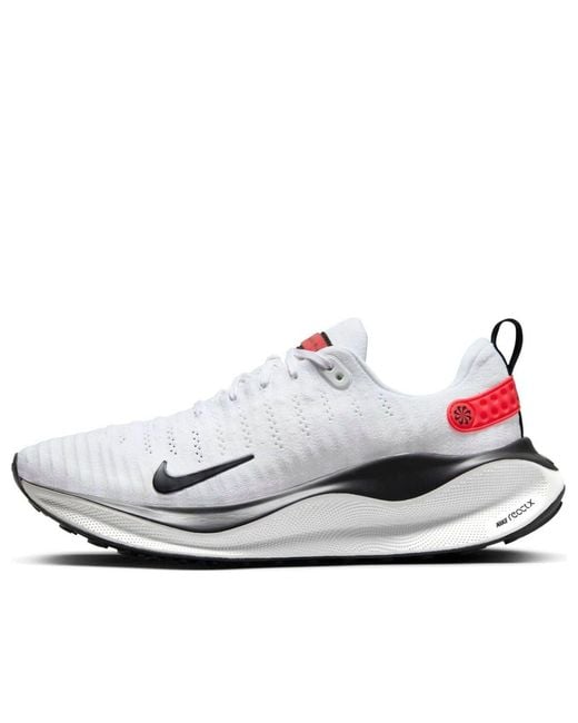 Nike White Reactx Infinity 4 Light Crimson' for men