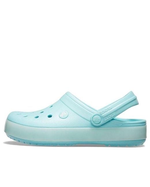 CROCSTM Blue Classic Clog Translucent Beach Ice Sandals for men