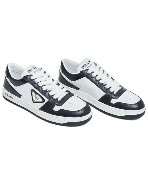Prada White (Wmns) Downtown Trainers 1E792M_3Lkg_F_0964