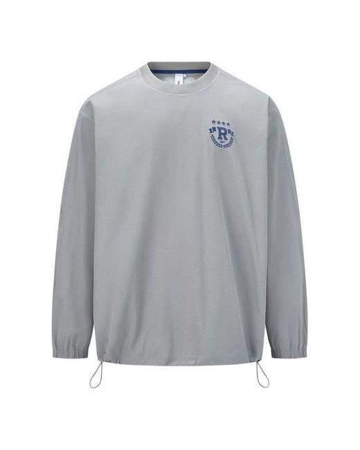 Reebok Gray Logo Loose Sweater for men