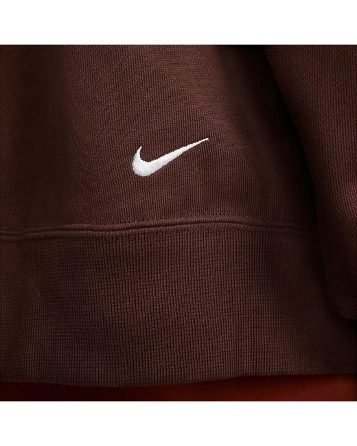Nike Brown Acg Therma-Fit Fleece Crewneck 'Earth' for men