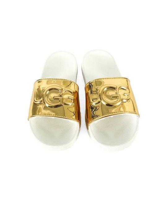 Ugg Yellow (Wmns) Royale Graphic Metallic Slides