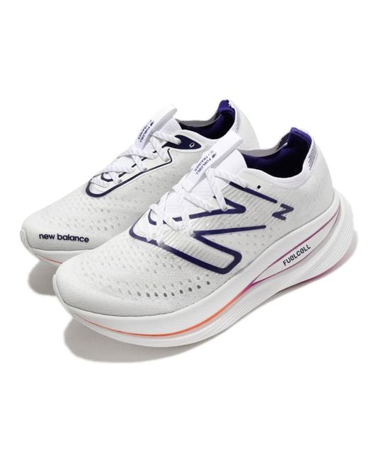 New Balance White Fuelcell Supercomp for men