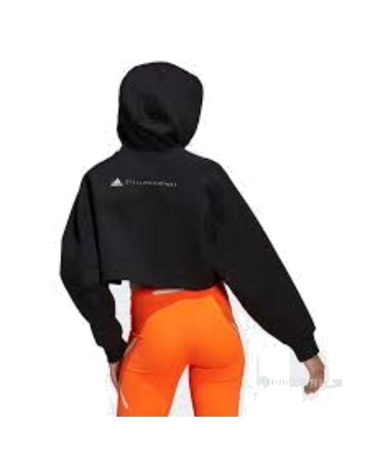 Adidas Black (Wmns) By Stella Mccartney Cropped Hoodie