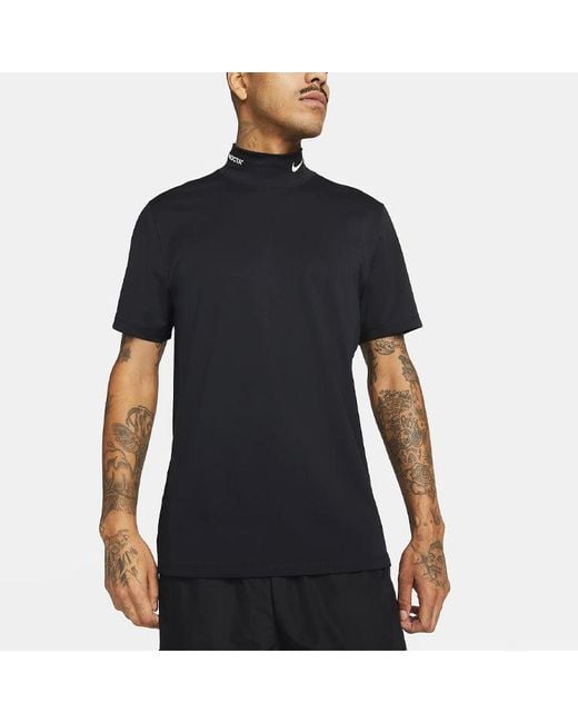 Nike Black X Drake Nocta Golf Mock Neck Top for men