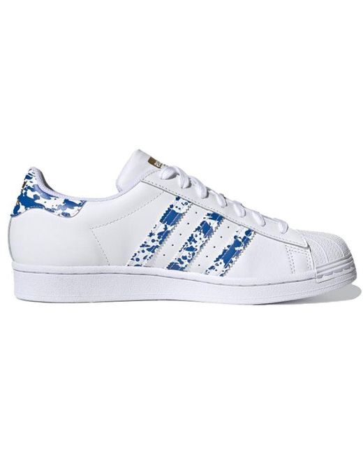 Adidas Blue Superstar Splatter' for men