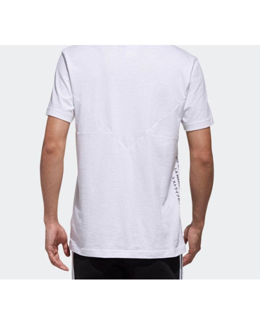 Adidas White Originals Nmd Alphabet Logo Short Sleeve for men