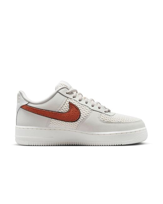 Nike White (Wmns) Air Force 1 Low 07 Shoes 'Basketball Leather'