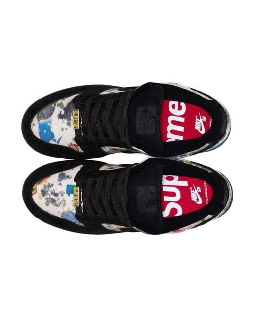 Nike Blue X Supreme Sb Dunk Low 'Rammellzee' for men