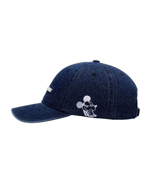 Li-ning Blue X Disney Logo Denim Baseball Cap