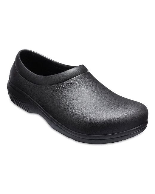 CROCSTM Black On The Clock Work Slip On