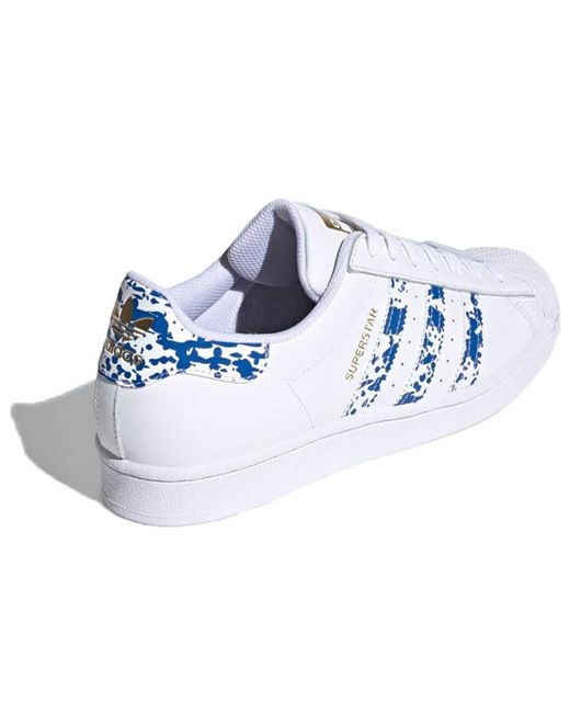 Adidas Blue Superstar Splatter' for men