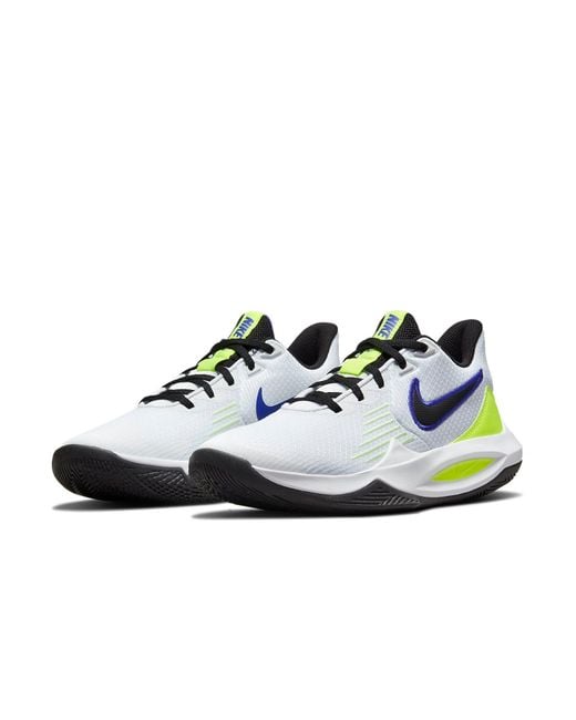 Nike Blue Precision 5 Barely Volt' for men