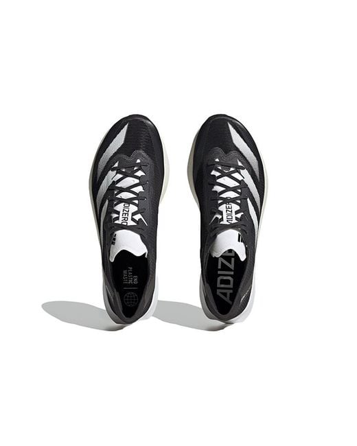 Adidas Black Adizero Adios 8 Running Shoes for men