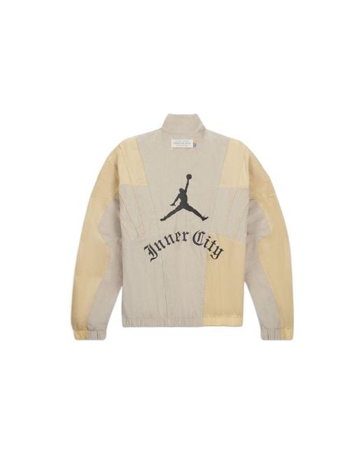 Nike Natural X Htg Crossover Contrast Color Stitching Logo Stand Collar Jacket Asia Edition for men