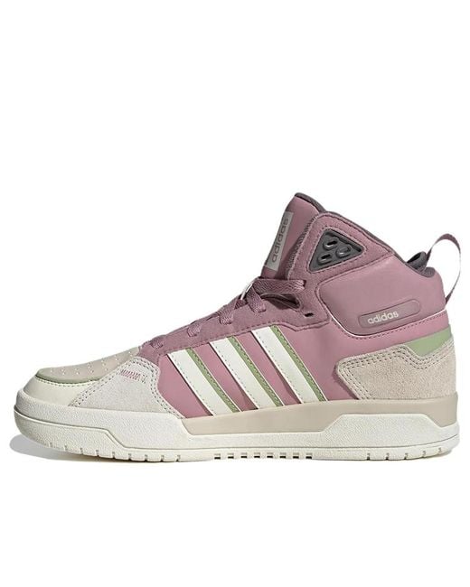 Adidas Purple (Wmns) Neo 100Db Mid Shoes