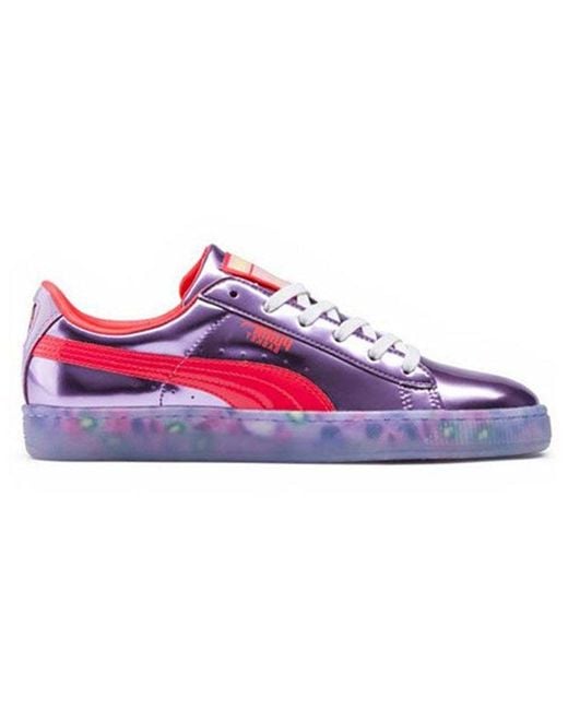 PUMA Purple (Wmns) Sophia Webster X Basket Candy Princess 'Metallic Fiery Coral'