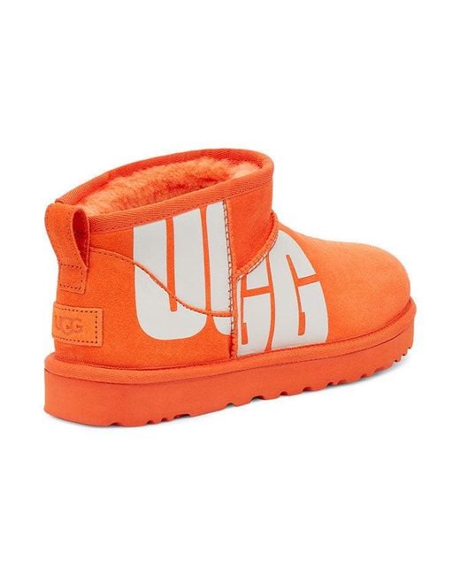 Ugg Orange (Wmns) Classic Ultra Mini Broken Logo Soda'