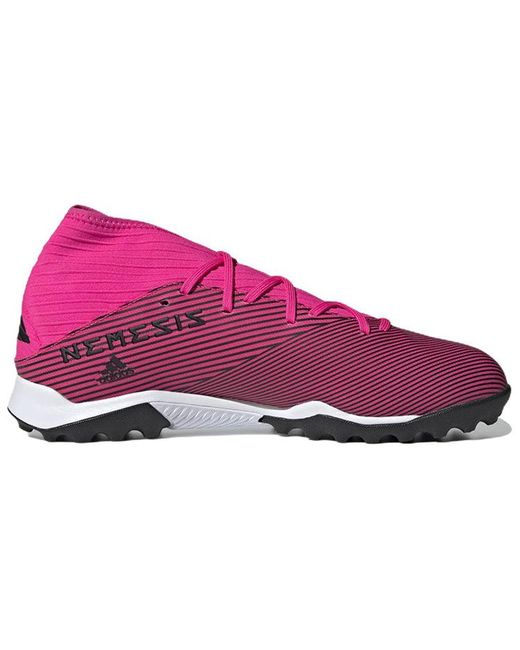 Adidas Purple Nemeziz 19.3 Turf 'Shock' for men