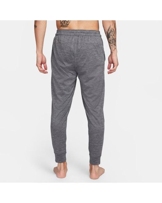 Nike Gray Solid Mid-Waist Drawstring Joggers for men