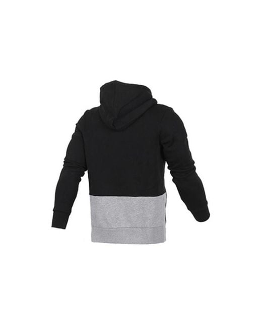 Nike Black Logo Printing Colorblock Fleece Lined for men