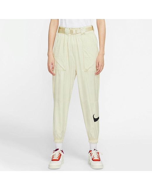 Nike Natural (Wmns) Sportswear Swoosh Woven Bundle Feet Sports Long Pants