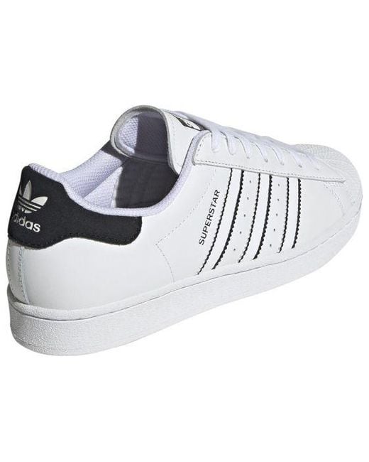 Adidas White Originals Superstar Shoes for men