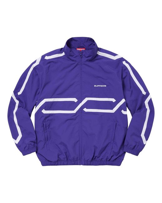 Supreme Purple Inset Link Track Jacket for men
