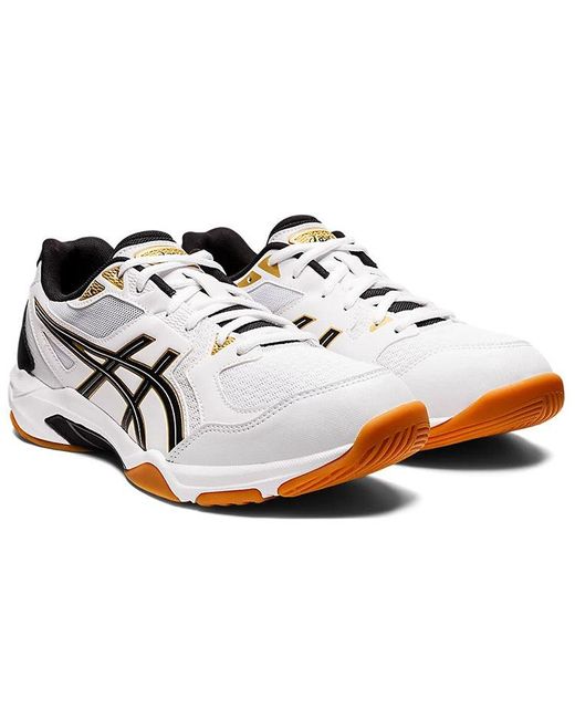 Asics White Gel-Rocket 10 2E Wide Gum' for men