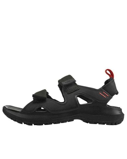 The North Face Black Hedgehog Iii Sandals 'Asphalt With Retro' for men