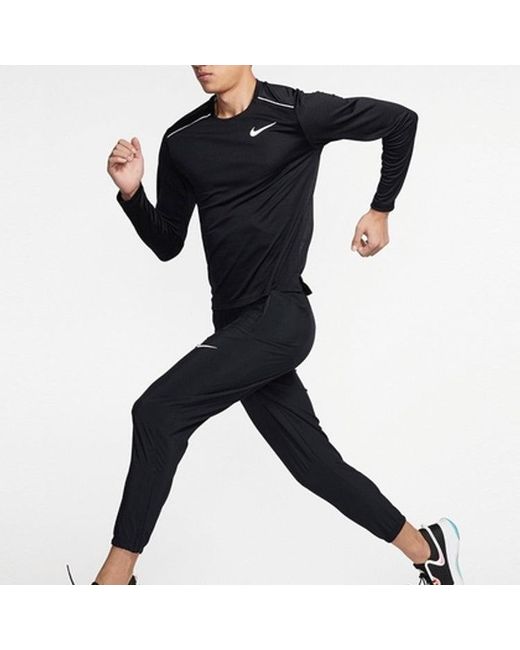 Nike Blue Dri-Fit Mtler Long Sleeves Running Quick Dry Gym Clothes for men