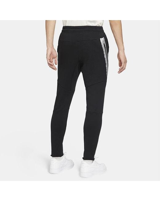 Nike Black As M Nsw Punk Pant Drawstring Knit Running Sports Long Pants for men