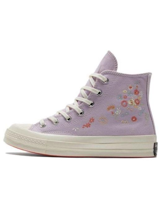 Converse Purple (Wmns) Chuck 70 Hi 'Embroidered Floral Print