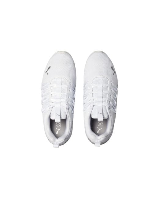 PUMA White Axelion Refresh Sneakers for men