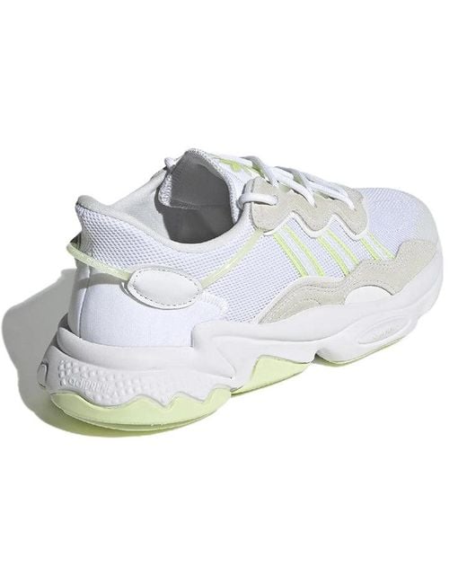 Adidas White (Wmns) Ozweego Shoes 'Cloud Almost Lime'