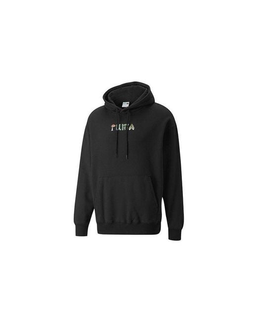 PUMA Black Downtown Funny Logo Printing Sports for men
