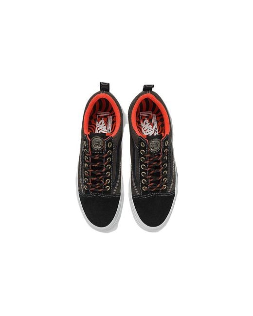 Vans Brown Old Skool X Spitfire Skate Shoes Flame' for men