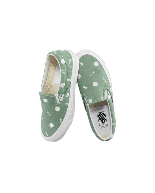 Vans Green Og Classic Slip-On Lx 'Polka Dot for men