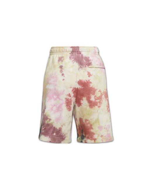 Nike Pink Sportswear French Terry Casual Sports Shorts Camouflage for men